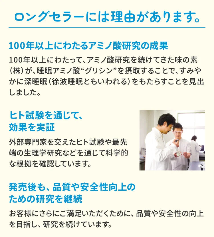 Glyna: il supporto al sonno con glicina numero 1 in Giappone per un riposo profondo e rigenerante