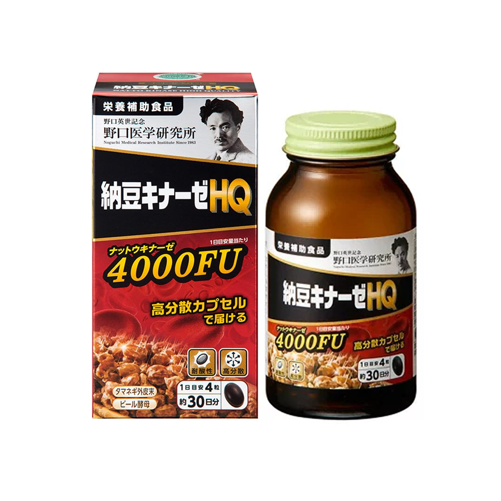 โนกุจิ นัตโตไคเนส เอชคิว | อาหารเสริมถั่วเน่าแบบพรีเมียมจากญี่ปุ่นเพื่อส่งเสริมการไหลเวียนโลหิต