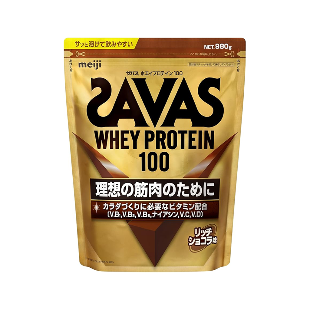 Meiji Savas Whey Protein 100 | 980g Premium Muscle Support