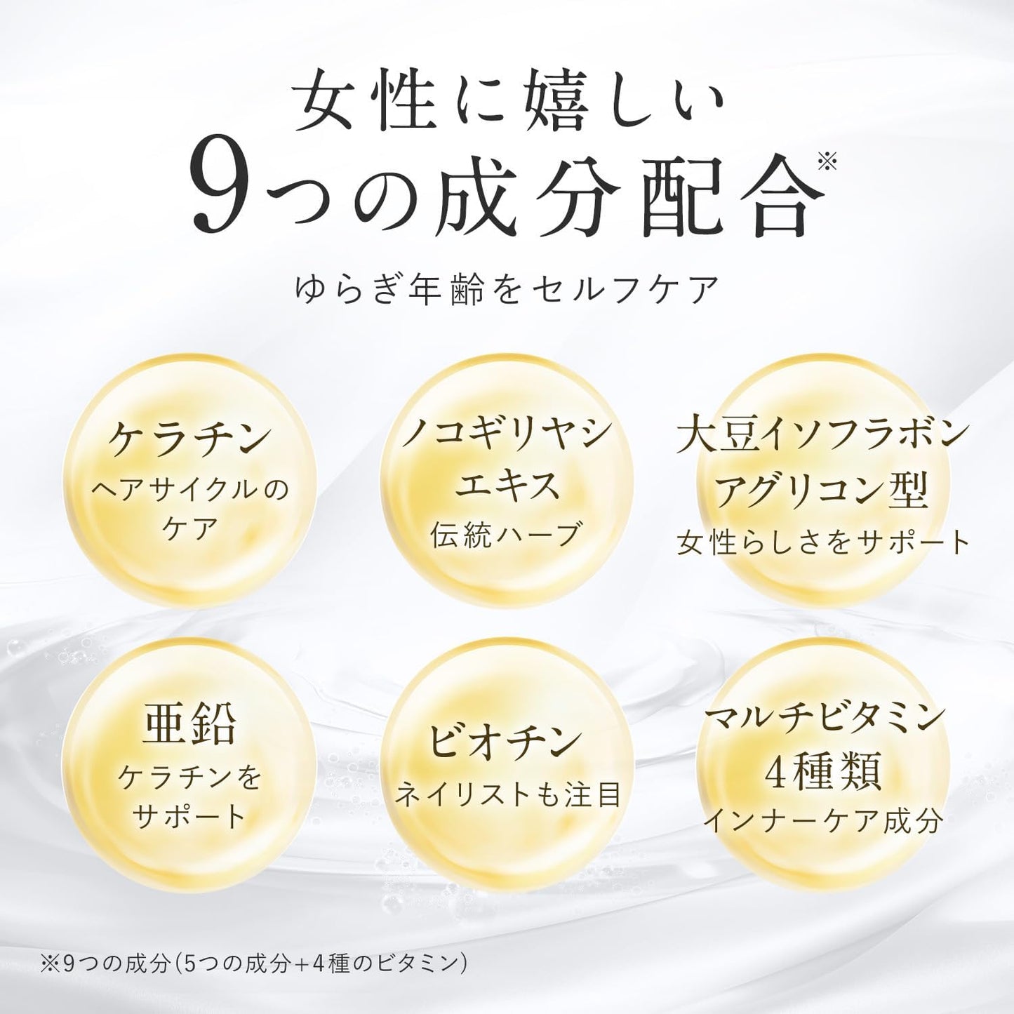 Sallage：含角蛋白与生物素的女性高级护发补充剂