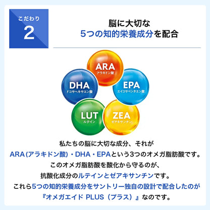 Suntory Omega Aid: Japán agyi köd elleni készítmény a memória és a figyelem javítására