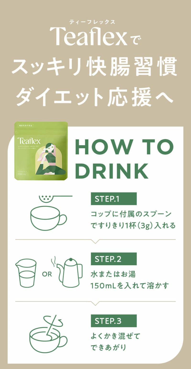 Teaflex Metabolizma Hızlandırıcı Çay | Diyet Yeşil Çay | 90g