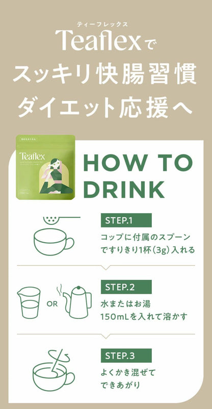 Teaflex Metabolizma Hızlandırıcı Çay | Diyet Yeşil Çay | 90g