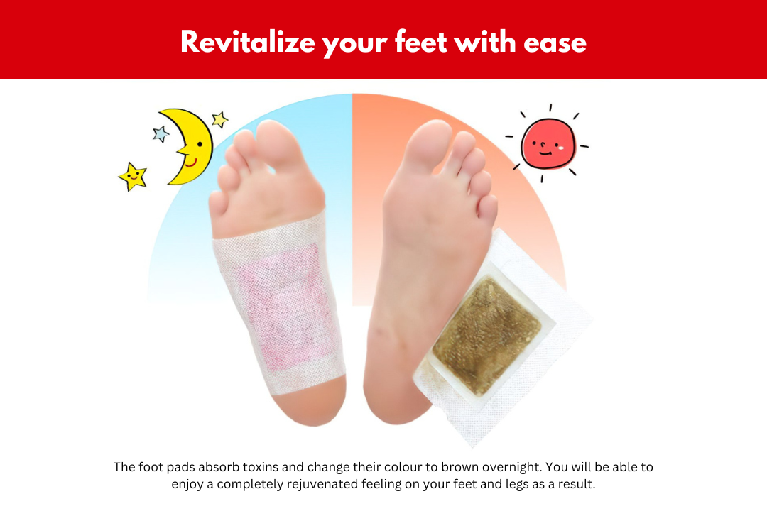 Detox foot pads 19 types of health ingredients and ginseng Naturacare