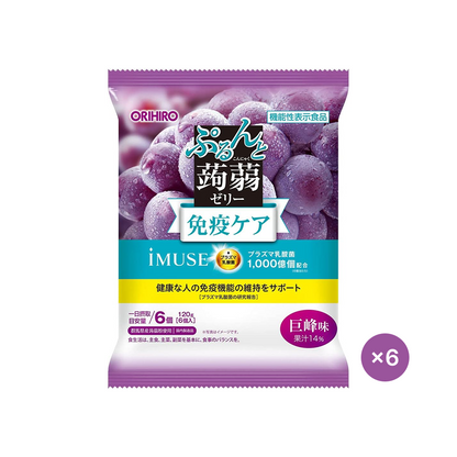 Plazma Laktik Asit Bakterili Konnyaku Jölesi Bağışıklık Destek Atıştırmalığı (6 Paket, 36 Jöle)