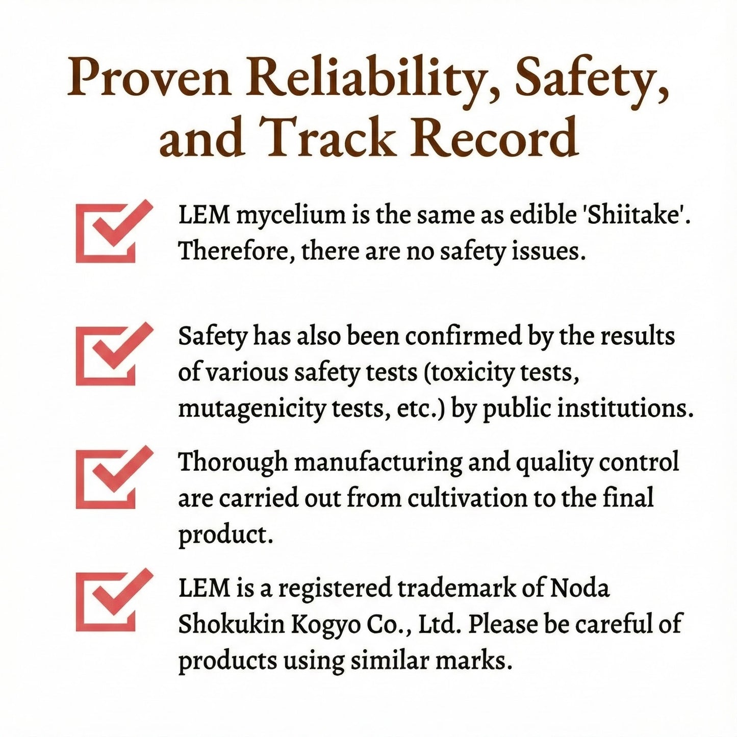 LEM 표고버섯 균사체 추출물 | 고급 일본산 면역력 증진 보조제